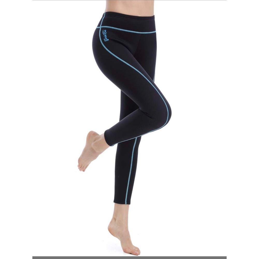 GoldFin Wetsuit Pants Womens Medium Black Excellent 2mm Neoprene Leggings